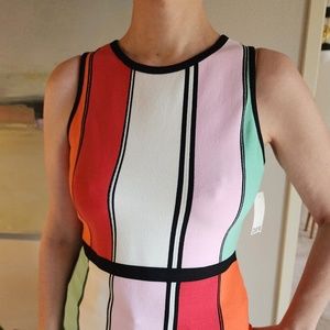 Bar III Color Block KnIt Top